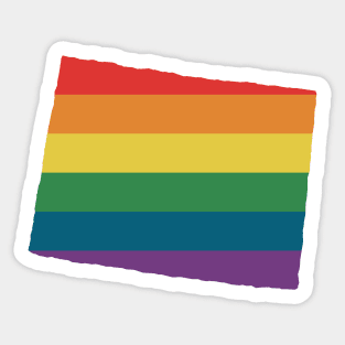 Colorado State Rainbow Sticker